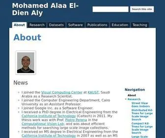 Mohamedaly.info(Mohamed Alaa El) Screenshot