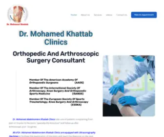 Mohamedkhatab.com(Orthopedic and Arthroscopic Surgery Consultant) Screenshot