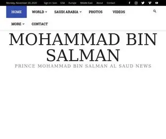 Mohammad-Bin-Salman.com(Mohammed Bin Salman) Screenshot