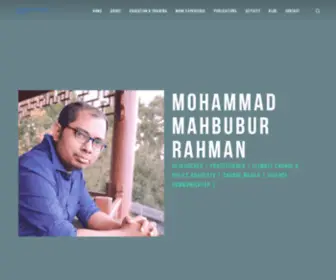 Mohammadmahbuburrahman.com(Mohammad Mahbubur Rahman) Screenshot