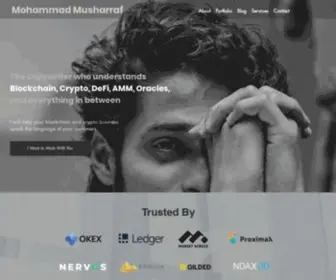 Mohammadmusharraf.com(Blockchain & Crypto Copywriter Mohammad Musharraf) Screenshot