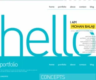 Mohanbalaji.com(UI Designer) Screenshot