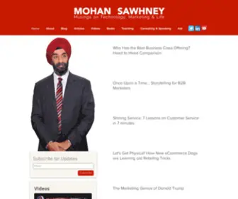 Mohanbirsawhney.com(Professor Mohanbir Sawhney) Screenshot