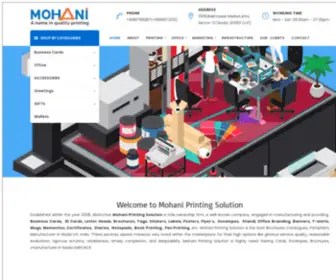 Mohaniprinting.com(One touch Printing Solutions in Noida) Screenshot
