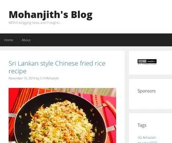 Mohanjith.net(Mohanjith's Blog) Screenshot