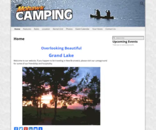 Mohawkcamping.ca(Mohawk Camping) Screenshot