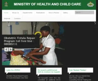 Mohcc.gov.zw(Ministry of Health and Child Care) Screenshot