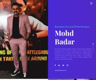 Mohdbadar.com(The Official Website of Mohd Badar) Screenshot