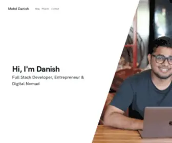 Mohddanish.me(Full Stack Developer) Screenshot