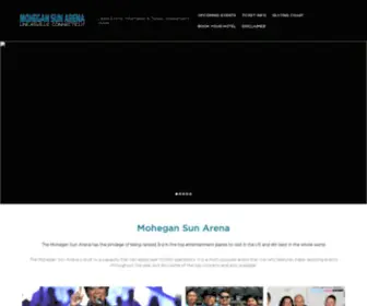 Mohegansunarena.net(Mohegan Sun Arena) Screenshot