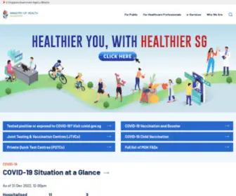 Moh.gov.sg(Ministry of Health (MOH)) Screenshot