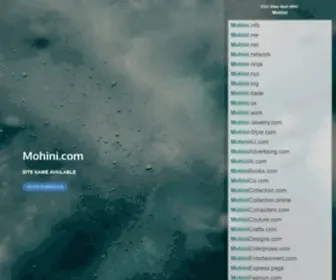 Mohini.com(Site Name For Sale) Screenshot