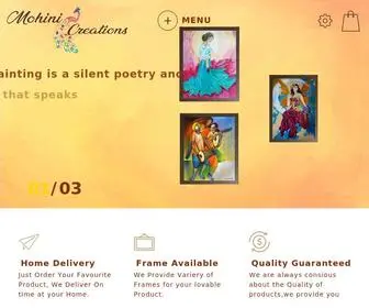 Mohinicreations.com(Mohini Collections) Screenshot