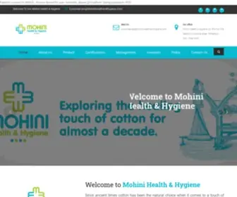 Mohinihealthandhygiene.com(Mohini Health & Hygiene) Screenshot