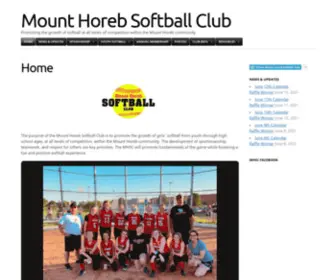 Mohosoftballclub.com(Mount Horeb Softball Club) Screenshot