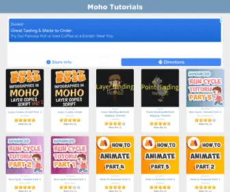 Mohotutorials.com(Tutorials on how to use Moho (Anime Studio)) Screenshot