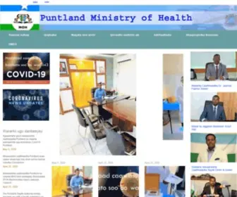 Mohpuntland.com(Puntland Ministry of Health) Screenshot