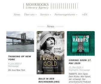 Mohrbooks.com(Literary Agency) Screenshot