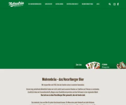 Mohrenbrauerei.at(Mohrenbräu) Screenshot