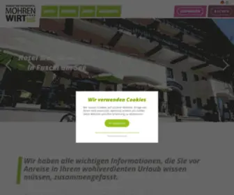 Mohrenwirt.at(Hotel in Fuschl) Screenshot