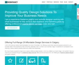 Mohsinfancy.com(Professional Freelance Website Graphic Designer in Calgary) Screenshot