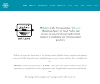 Mohtawa.sa(Inbound content marketing in Saudi Arabia) Screenshot