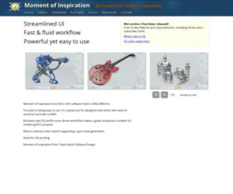 Moi3D.com(3D modeling for designers and artists) Screenshot