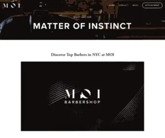 Moibarber.com(Matter of Instinct) Screenshot