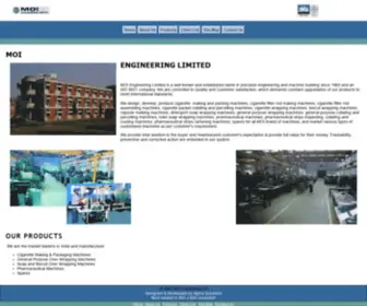 Moiengineering.com(MOI Engineering Limited Manufacturers Of Machinery And Spares) Screenshot