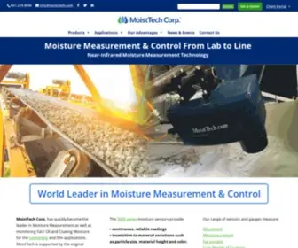 Moisttech.com(USA/ International Experts in Moisture Sensors) Screenshot