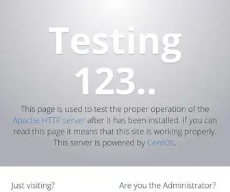 Moisturemax.com(Apache HTTP Server Test Page) Screenshot