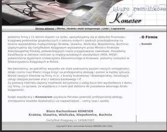 Moja-Ksiegowosc.com.pl(Biuro rachunkowe KONESER Kraków) Screenshot