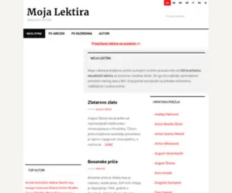 Mojalektira.com(Moja Lektira) Screenshot