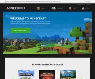 Mojang.com(Makers of Minecraft) Screenshot
