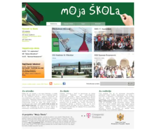 Mojaskola.me(Kola web portal) Screenshot