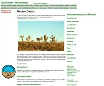 Mojavedesert.net(Mojave Desert) Screenshot