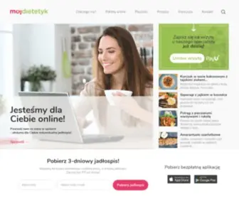 MojDietetyk.pl(Dietetyk, Odchudzanie i Dieta bez suplementów) Screenshot