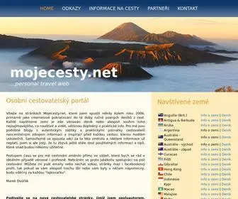 Mojecesty.net(Cestovatelský portál) Screenshot