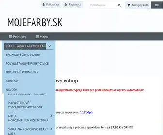 Mojefarby.sk(Vitame Vás v eshope . FIRMA MEINE s.r.o je hlavny predajca značky CHEMEX ) Screenshot