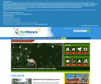Mojemazury.pl(Noclegi, Atrakcje turystyczne na Mazurach) Screenshot