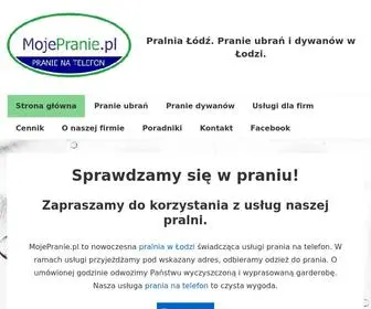 Mojepranie.pl(Pralnia Łódź) Screenshot