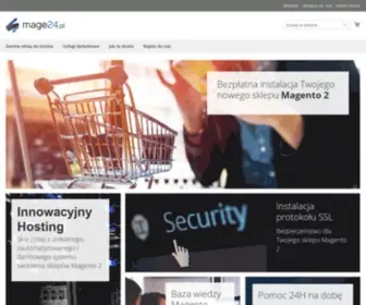 Mojesklepy.eu(Hosting i usługi dla systemu sklepu internetowego Magento 2) Screenshot