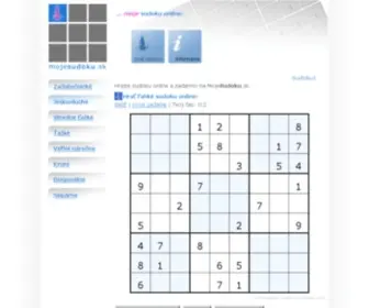 Mojesudoku.sk(Moje Sudoku) Screenshot