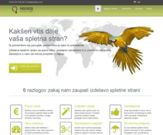 Mojeweb.com(Izdelava spletnih strani) Screenshot