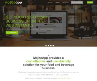 Mojitoapp.com(Online Restaurant Management System) Screenshot
