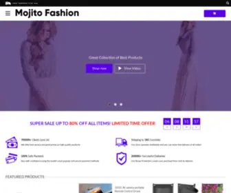 Mojitofashion.com(Popular Shopping Store for Men & Women Clothing) Screenshot