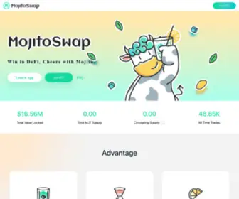 Mojitoswap.finance(Mojitoswap finance) Screenshot