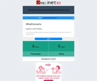 MojNet.rs(Provera brzine Interneta (Speed Test)) Screenshot