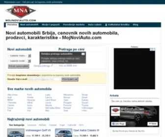 MojNoviauto.com(Novi automobili Srbija) Screenshot