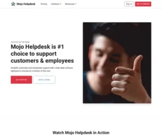 Mojohelpdesk.com(Mojo Helpdesk) Screenshot